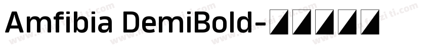 Amfibia DemiBold字体转换